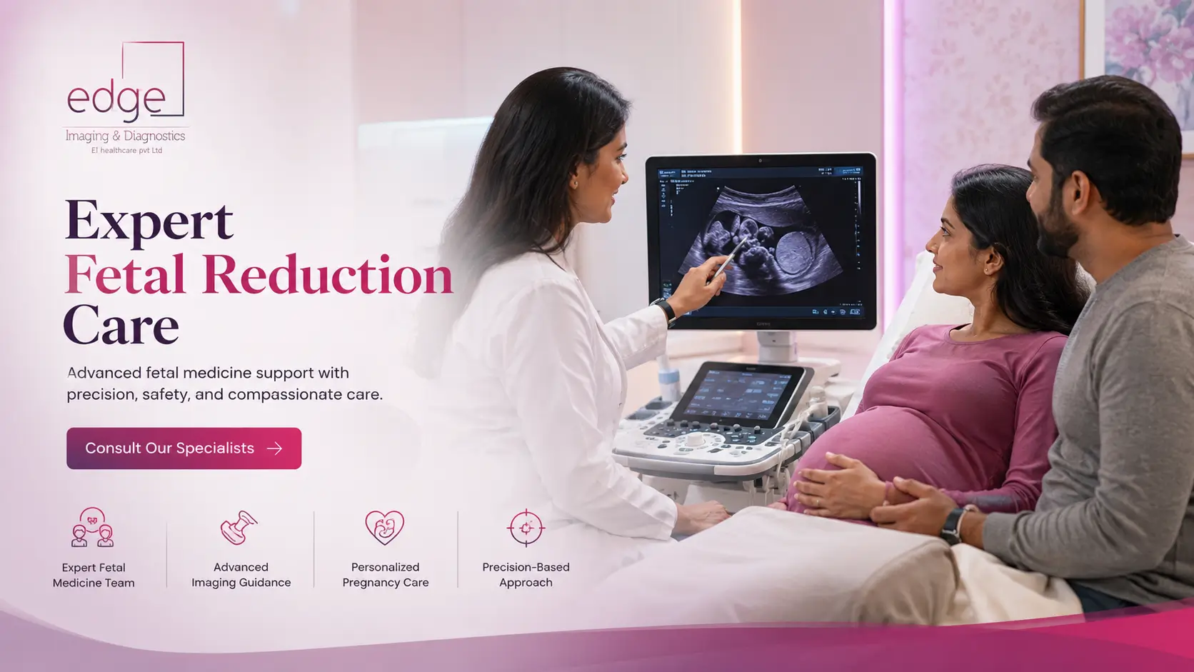 Fetal reduction (multifetal pregnancy reduction) in Delhi &ndash; Edge Imaging & Diagnostics
