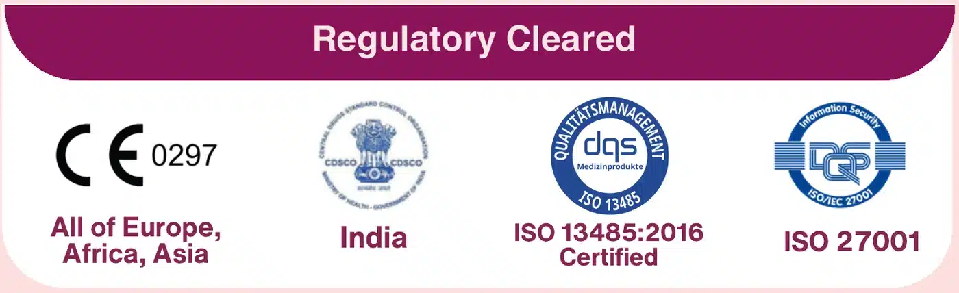 Thermalytix regulatory approvals: CE 0297, CDSCO India, ISO 13485:2016 and ISO 27001